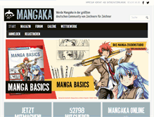 Tablet Screenshot of mangaka.de